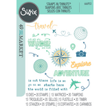 Sizzix Thinlits Die w/Stamps by 49 and Market A5 Wanderlust Explorer (13+20pcs) (666953)