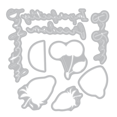 Sizzix Thinlits Die w/Stamps by 49 and Market Perfectly Imperfect (9+15pcs) (666949) Sizzix Thinlits Die w/Stamps by 49 and Market Perfectly Imperfect (9+15pcs) (666949)