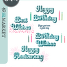 Sizzix Thinlits Die w/Stamps by 49 and Market Birthday Wishes (18+7pcs) (666946) Sizzix Thinlits Die w/Stamps by 49 and Market Birthday Wishes (18+7pcs) (666946)