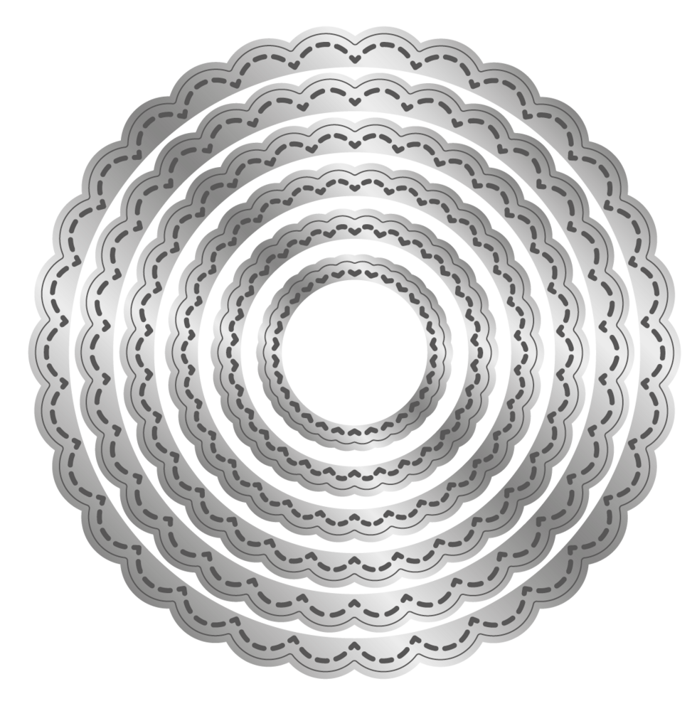 Crafter's Companion Stitched Edge Metal Die Scalloped Circles (CC-MD-SESC)