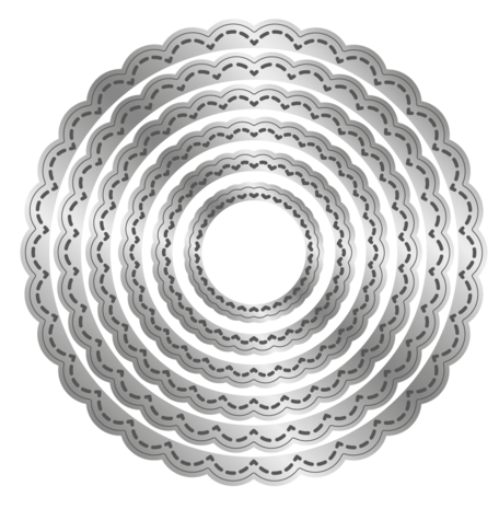 Crafter's Companion Stitched Edge Metal Die Scalloped Circles (CC-MD-SESC)