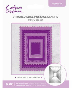 Crafter's Companion Stitched Edge Metal Die Postage Stamps (CC-MD-SEPS)