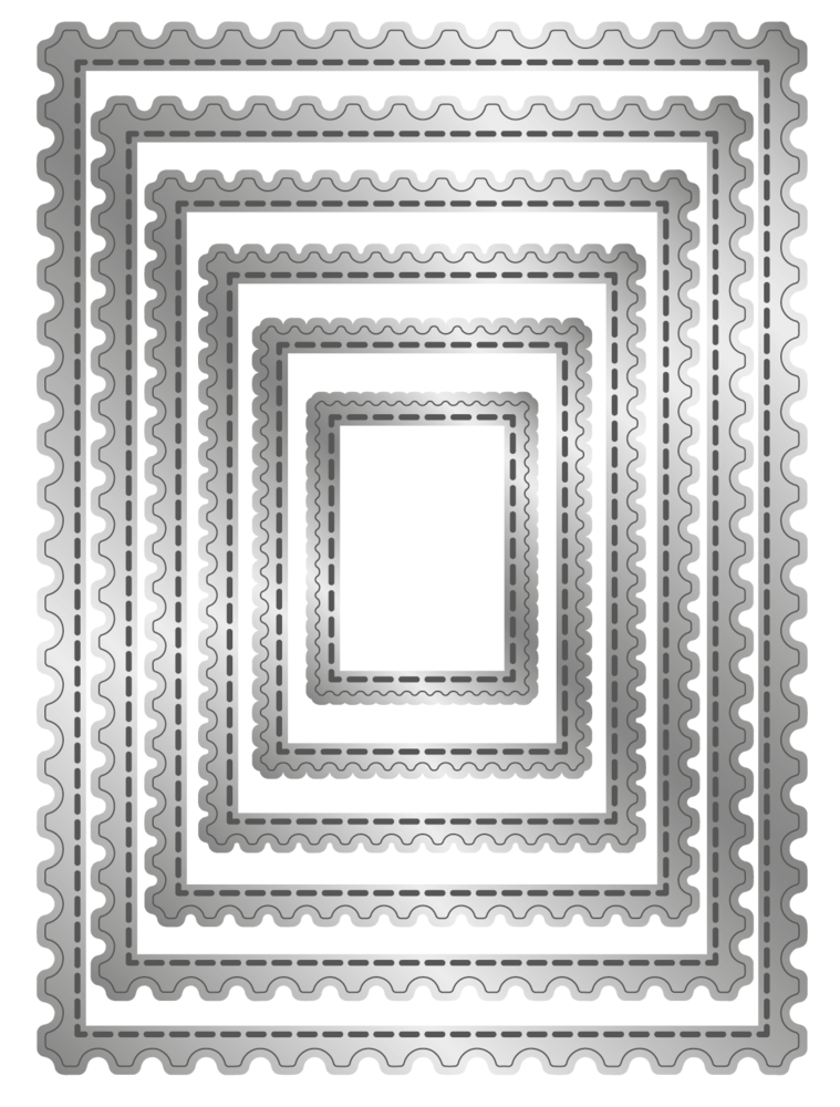 Crafter's Companion Stitched Edge Metal Die Postage Stamps (CC-MD-SEPS) Crafter's Companion Stitched Edge Metal Die Postage Stamps (CC-MD-SEPS)