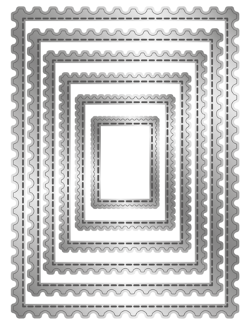 Crafter's Companion Stitched Edge Metal Die Postage Stamps (CC-MD-SEPS) Crafter's Companion Stitched Edge Metal Die Postage Stamps (CC-MD-SEPS)