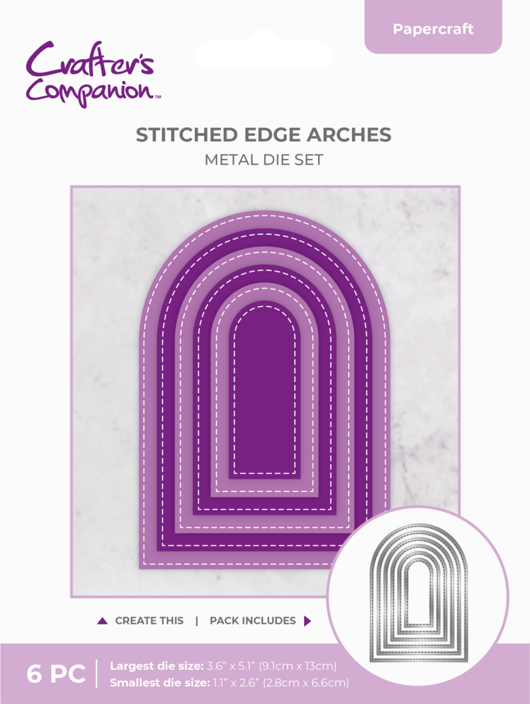 Crafter's Companion Stitched Edge Metal Die Arch (CC-MD-SEAR)