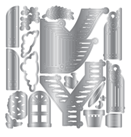 Crafter's Companion Staircase Scene Stamp, Die & Stencil (CC-STD-STEN-STSC)