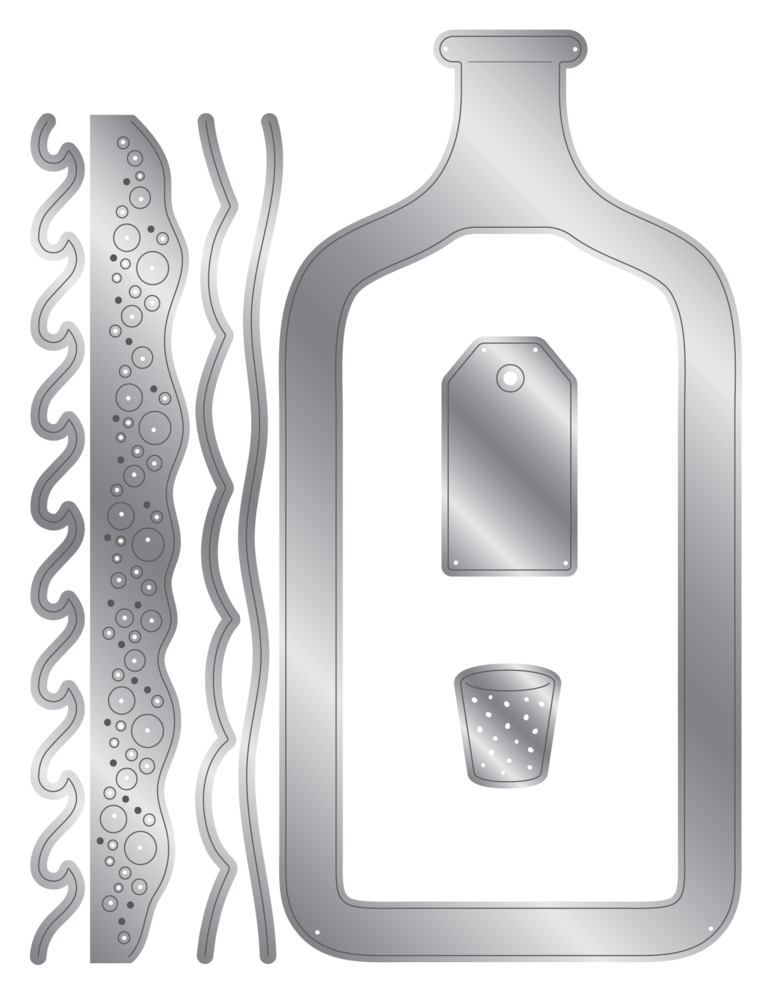 Crafter's Companion Message in a Bottle Stencil & Die Message Bottle (CC-MIAB-STEN-MD-MB)