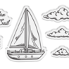 Crafter's Companion Message in a Bottle Stamp & Die Sailboat (CC-MIAB-STD-SBOT)