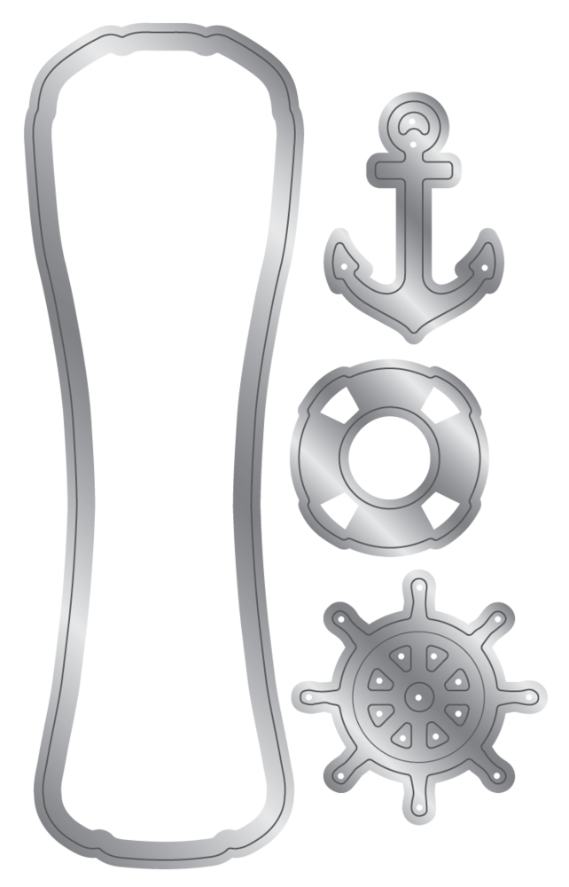 Crafter's Companion Message in a Bottle Stamp & Die Message Scroll (CC-MIAB-STD-MSCRO)