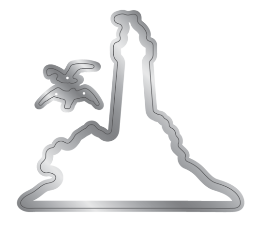 Crafter's Companion Message in a Bottle Stamp & Die Lighthouse Scene (CC-MIAB-STD-LHOSC)