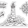 Crafter's Companion Message in a Bottle Stamp & Die Lighthouse Scene (CC-MIAB-STD-LHOSC)
