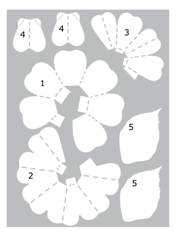 Crafter's Companion Midnight Floral 3D Template Pop Up Rose (NG-MF-TEMP-3DROS)