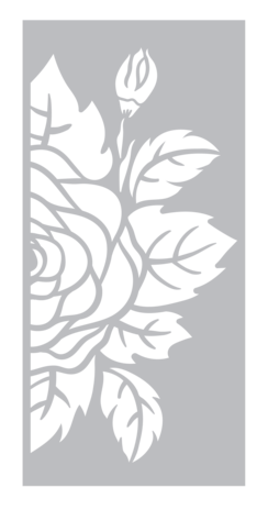 Crafter's Companion Midnight Floral Decorative Stencils (NG-MF-STEN-DEC)