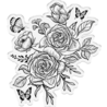 Crafter's Companion Midnight Floral Stamp & Die Butterfly & Rose Blooms (NG-MF-STD-BUTRB) Crafter's Companion Midnight Floral Stamp & Die Butterfly & Rose Blooms (NG-MF-STD-BUTRB)