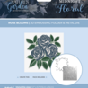 Crafter's Companion Midnight Floral 3D Embossing Folder & Metal Die Rose Blooms (NG-MF-3DEF5.5-MD-RBLO)