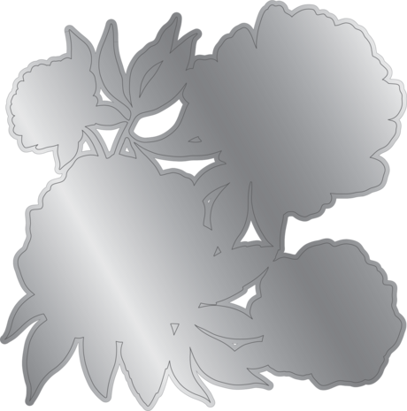 Crafter's Companion Midnight Floral 3D Embossing Folder & Metal Die Rose Blooms (NG-MF-3DEF5.5-MD-RBLO)