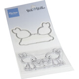 Marianne Design Stamp & Die Stick & Wolke - Rabbit Friends (CS1154)