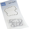 Marianne Design Stamp & Die Stick & Wolke - Elephant Hug (CS1153) Marianne Design Stamp & Die Stick & Wolke - Elephant Hug (CS1153)