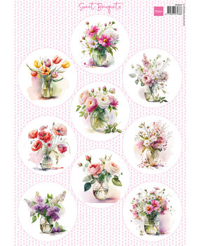 Marianne Design Decoupage Sweet Bouquets (VK9640) Marianne Design Decoupage Sweet Bouquets (VK9640)
