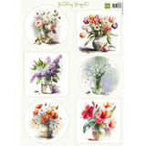 Marianne Design Decoupage Birthday Bouquets (VK9639)