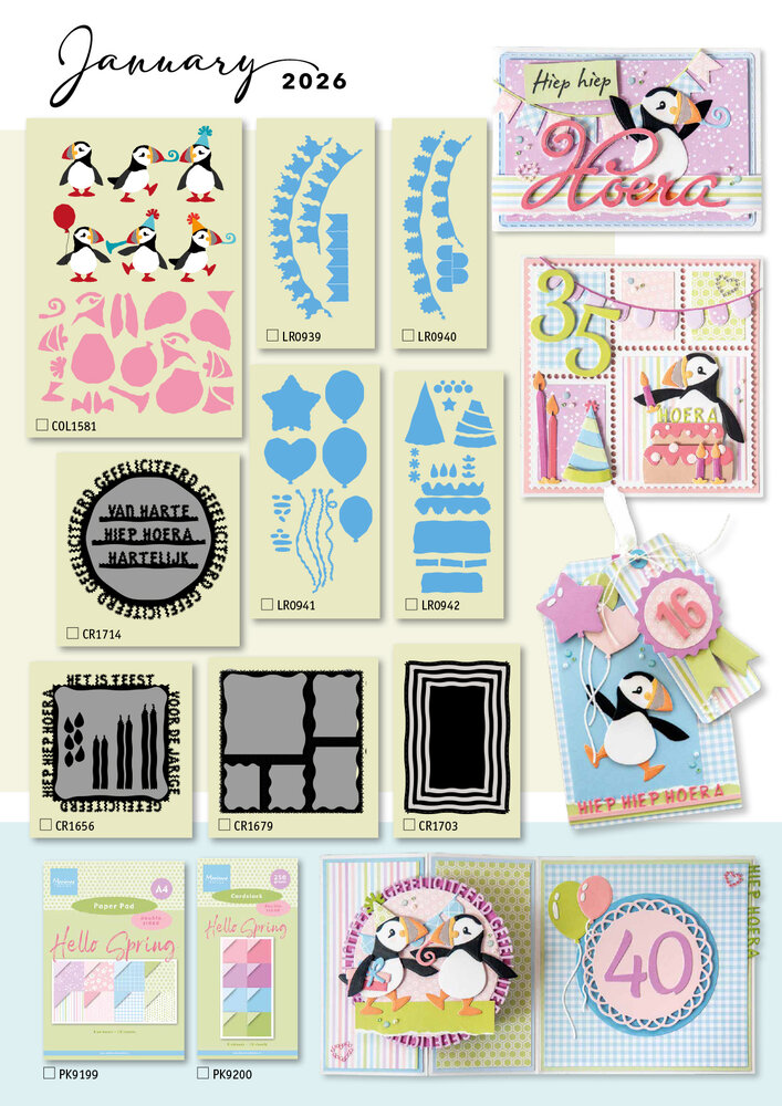 Marianne Design Leaflet The Collection #157 January 2026 (CAT13157) Marianne Design Leaflet The Collection #157 January 2026 (CAT13157)