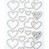 Marianne Design Decorations Hearts Rhinestones Silver (CA3221) Marianne Design Decorations Hearts Rhinestones Silver (CA3221)
