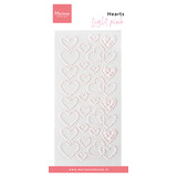 Marianne Design Decorations Hearts Pearls Light Pink (CA3220)