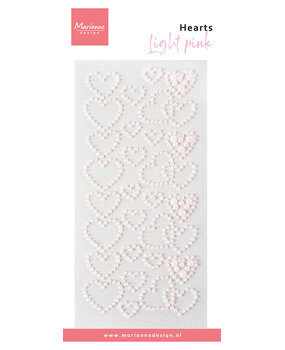 Marianne Design Decorations Hearts Pearls Light Pink (CA3220) Marianne Design Decorations Hearts Pearls Light Pink (CA3220)