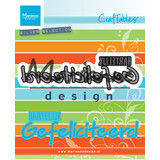 Marianne Design Craftables Hartelijk Gefeliciteerd (CR1319)