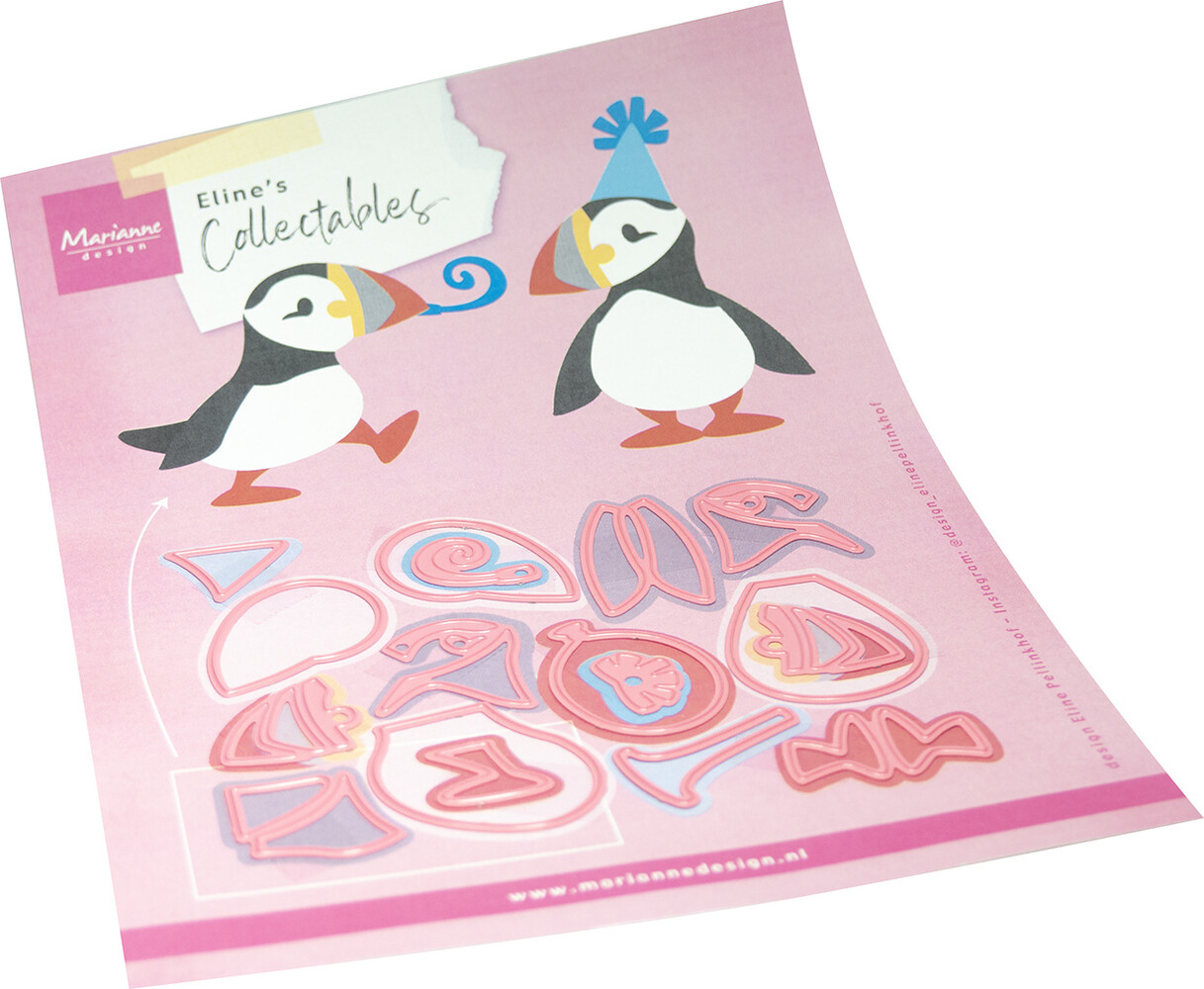 Marianne Design Collectables Eline's Party Puffin (COL1581) Marianne Design Collectables Eline's Party Puffin (COL1581)