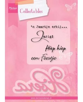 Marianne Design Collectables Stamp & Die Eline's Hoera NL (COL1348)