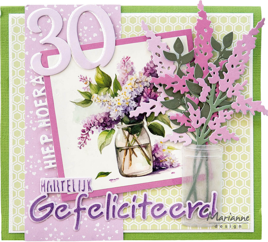 Marianne Design Craftables Hartelijk Gefeliciteerd (CR1319) Marianne Design Craftables Hartelijk Gefeliciteerd (CR1319)