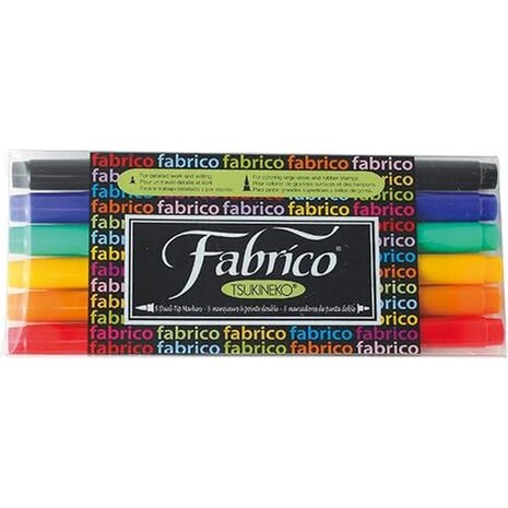 Tsukineko VersaCraft Fabrico Marker Set Standard (6pcs) (FAM-6S) Tsukineko VersaCraft Fabrico Marker Set Standard (6pcs) (FAM-6S)