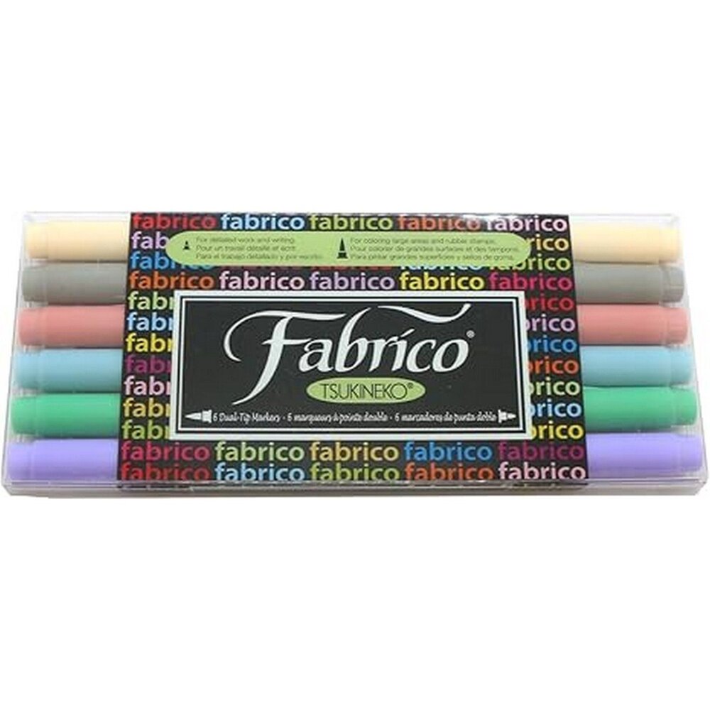 Tsukineko VersaCraft Fabrico Marker Set Pastel (6pcs) (FAM-6P) Tsukineko VersaCraft Fabrico Marker Set Pastel (6pcs) (FAM-6P)