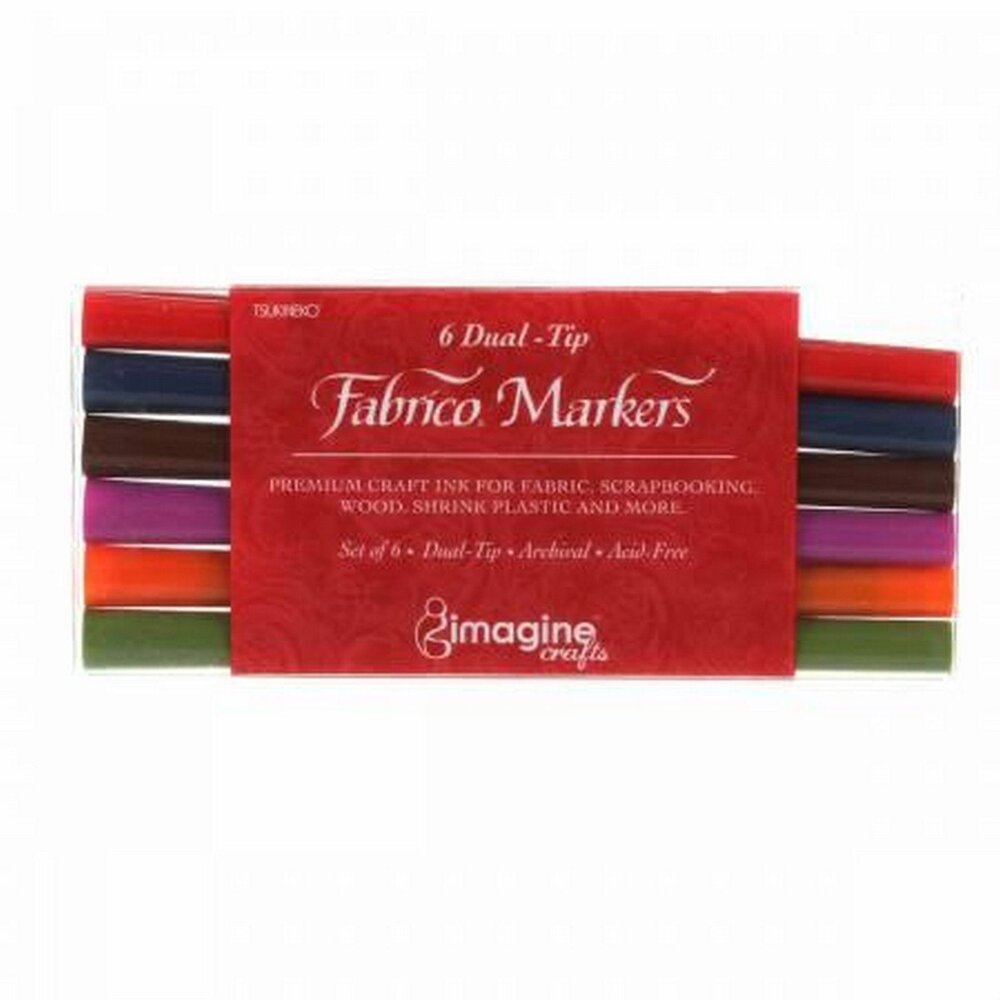 Tsukineko VersaCraft Fabrico Marker Set Landscape (6pcs) (FAM-6L) Tsukineko VersaCraft Fabrico Marker Set Landscape (6pcs) (FAM-6L)