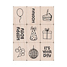 Hero Arts Birthday Mini Tub Woodblock Stamps (LP513)