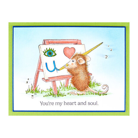 Spellbinders House-Mouse Heart and Soul Cling Rubber Stamps Heart and Soul (RSC-065)