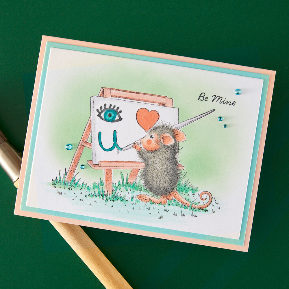 Spellbinders House-Mouse Heart and Soul Cling Rubber Stamps Heart and Soul (RSC-065)