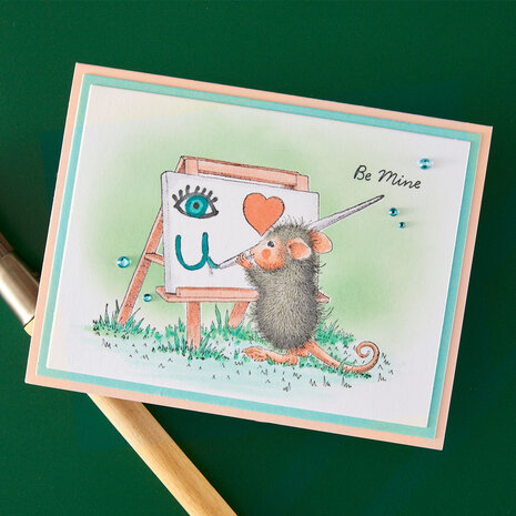 Spellbinders House-Mouse Heart and Soul Cling Rubber Stamps Heart and Soul (RSC-065)
