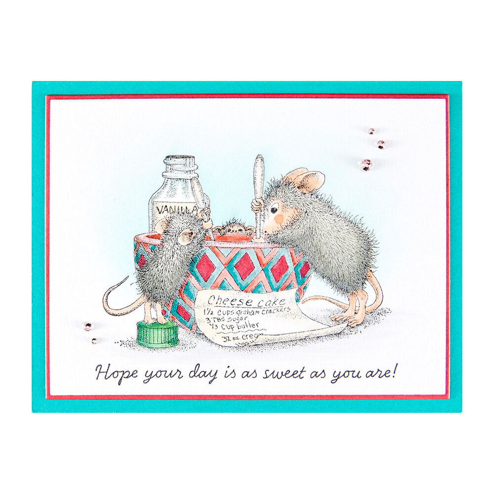 Spellbinders House-Mouse Heart and Soul Cling Rubber Stamps Secret Ingredient (RSC-064)