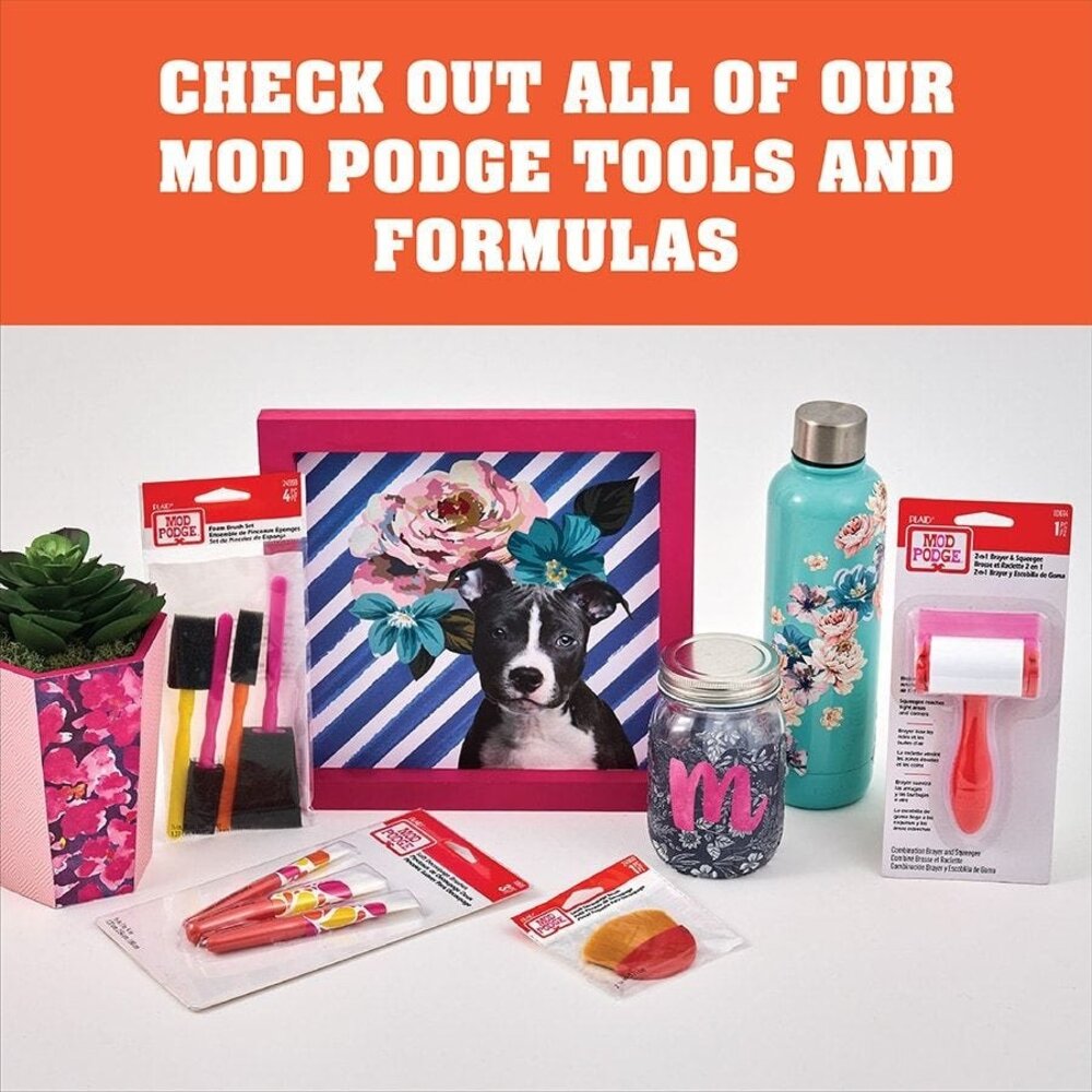 Mod Podge Foam Brush Set 1/2, 3/4, 1, 1 1/2 Inch (4pcs) (24959)