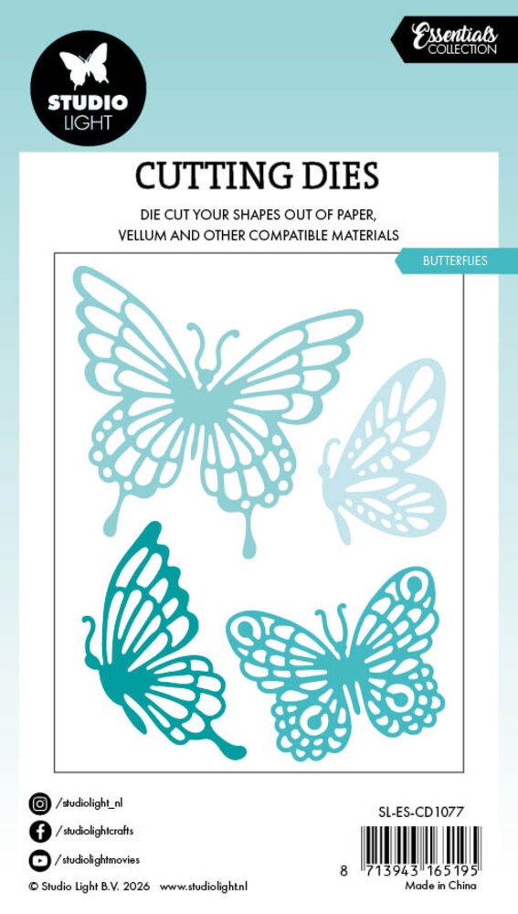 Studio Light Butterflies Essentials Cutting Dies (SL-ES-CD1077)