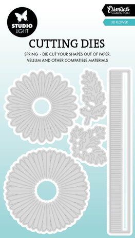 Studio Light 3D Flower Essentials Cutting Dies (SL-ES-CD1075)