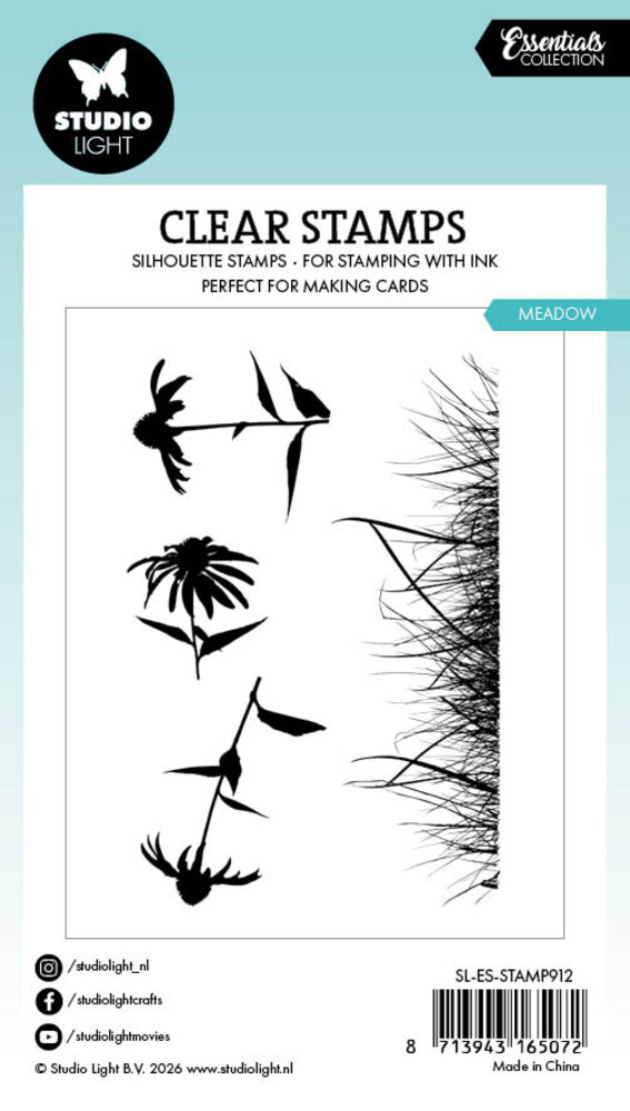Studio Light Meadow Essentials Clear Stamps (SL-ES-STAMP912)