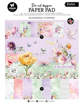 Studio Light Blooming Flowers Die-cut Designer Paper Pad (SL-ES-DCPP413)