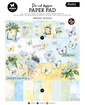 Studio Light Spring Wings Die-cut Designer Paper Pad (SL-ES-DCPP412)