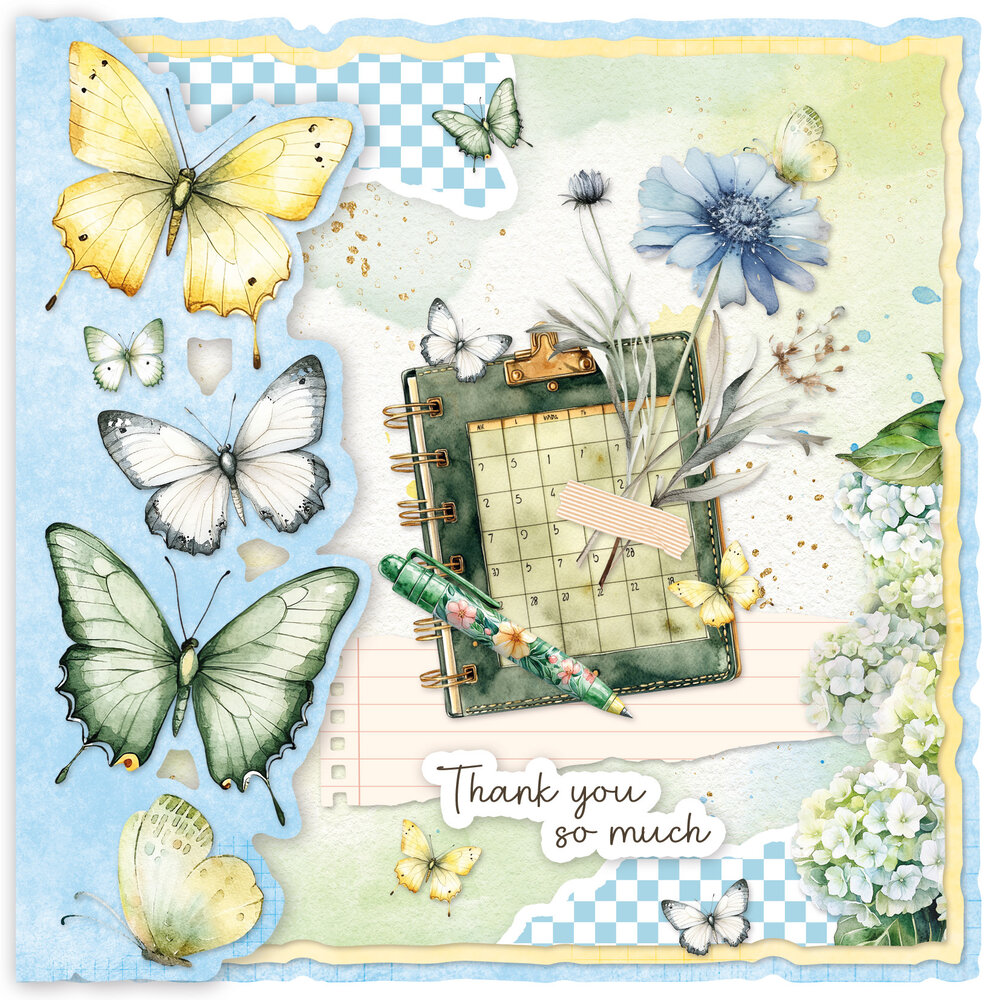 Studio Light Spring Wings Card Making Paper Pad (SL-ES-CMP24) Studio Light Spring Wings Card Making Paper Pad (SL-ES-CMP24)