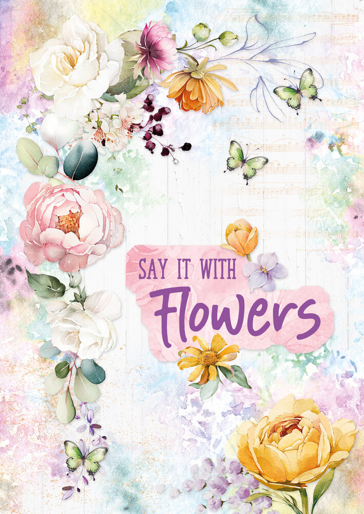 Studio Light Blooming Flowers Card Making Paper Pad (SL-ES-CMP25)