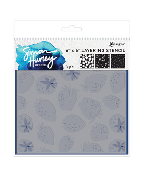 Ranger Simon Hurley create. Layering Stencils 6x6 Inch Very Berry (3pcs) (HUS88820)