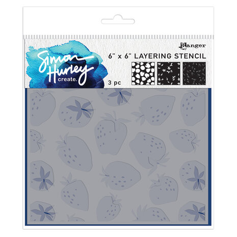 Ranger Simon Hurley create. Layering Stencils 6x6 Inch Very Berry (3pcs) (HUS88820) Ranger Simon Hurley create. Layering Stencils 6x6 Inch Very Berry (3pcs) (HUS88820)